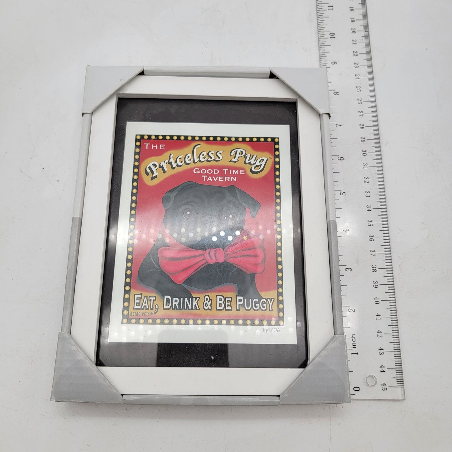 The Priceless Pug Good Time Tavern Framed Art Print