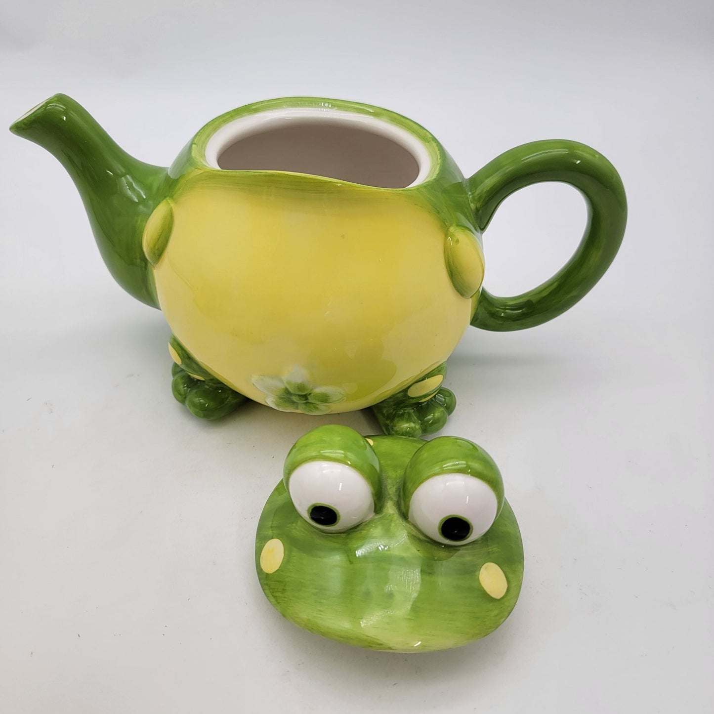 Vintage Burton & Burton Toby the Toad Teapot & 2 Cups
