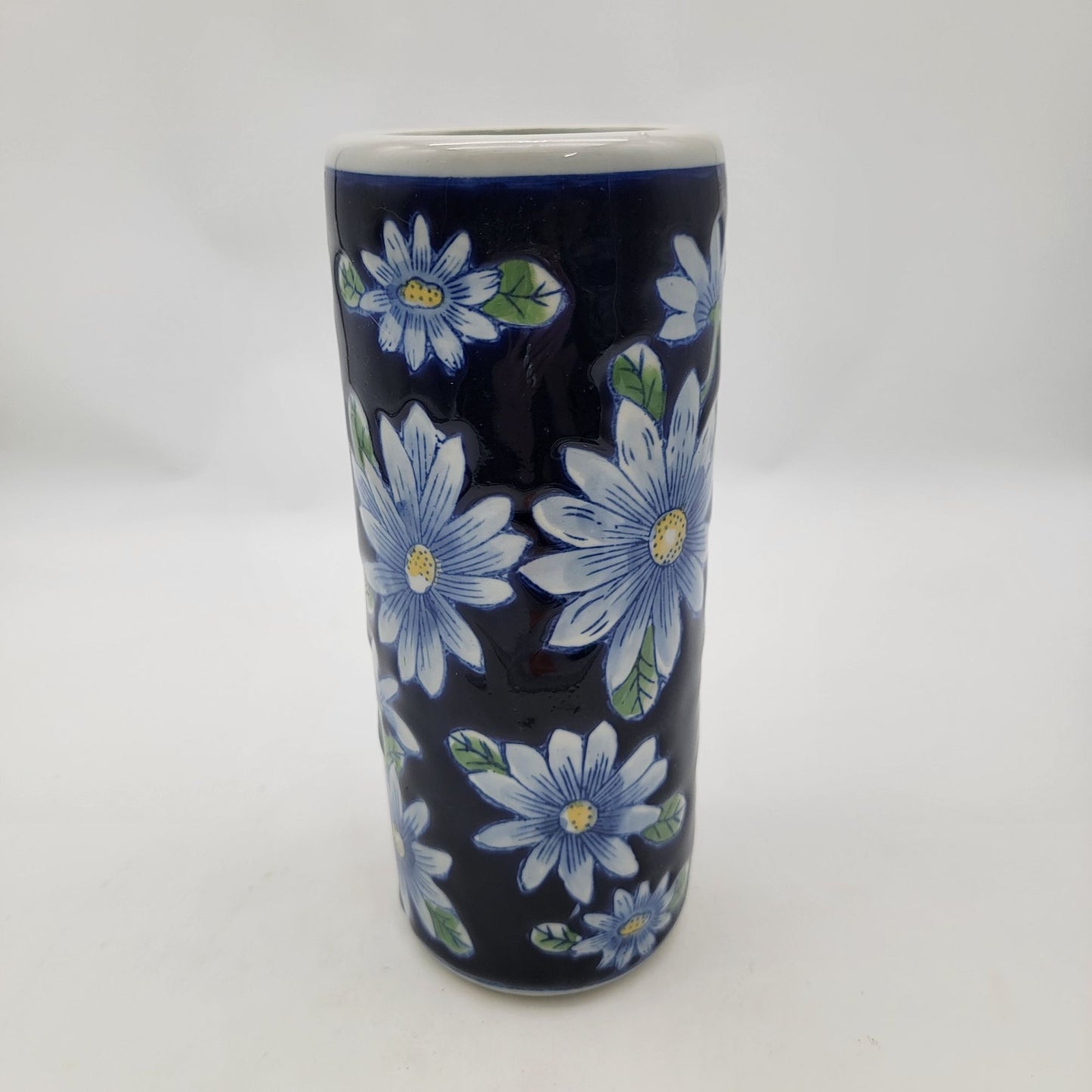 Vintage Pier 1 Cobalt Blue Flower Vase