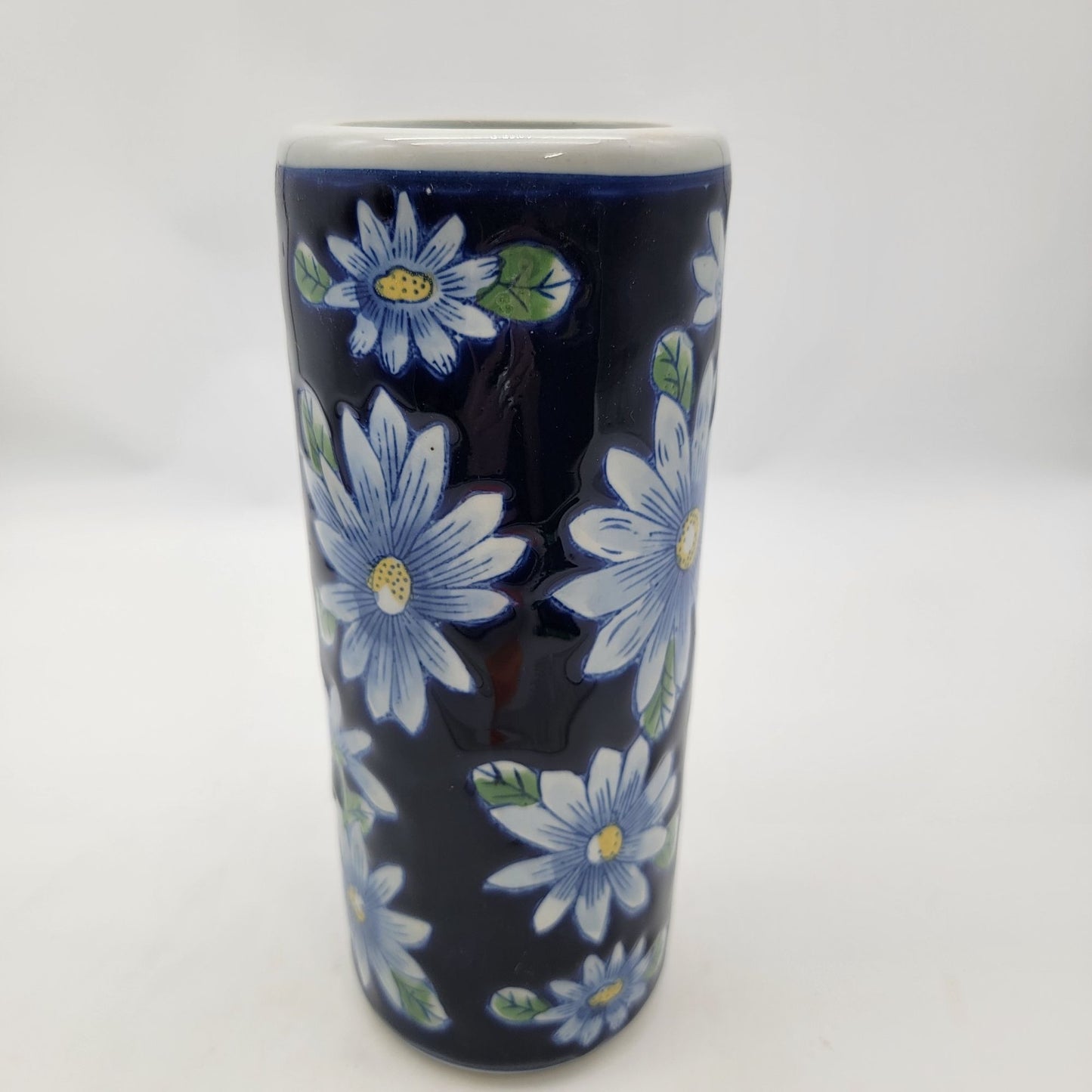 Vintage Pier 1 Cobalt Blue Flower Vase