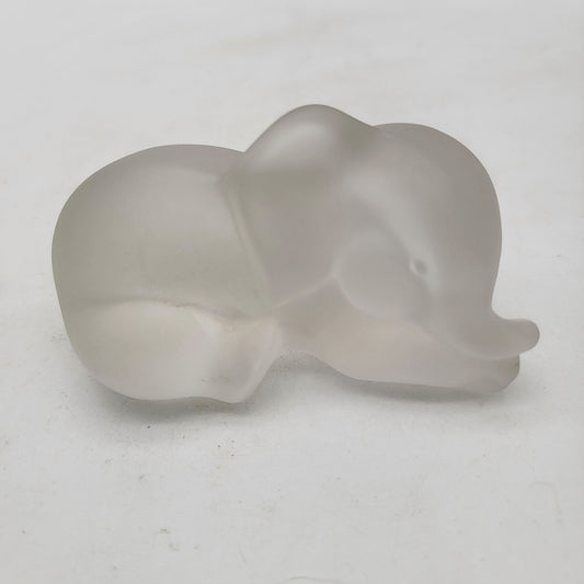 Lenox Frosted Crystal Sleeping Elephant
