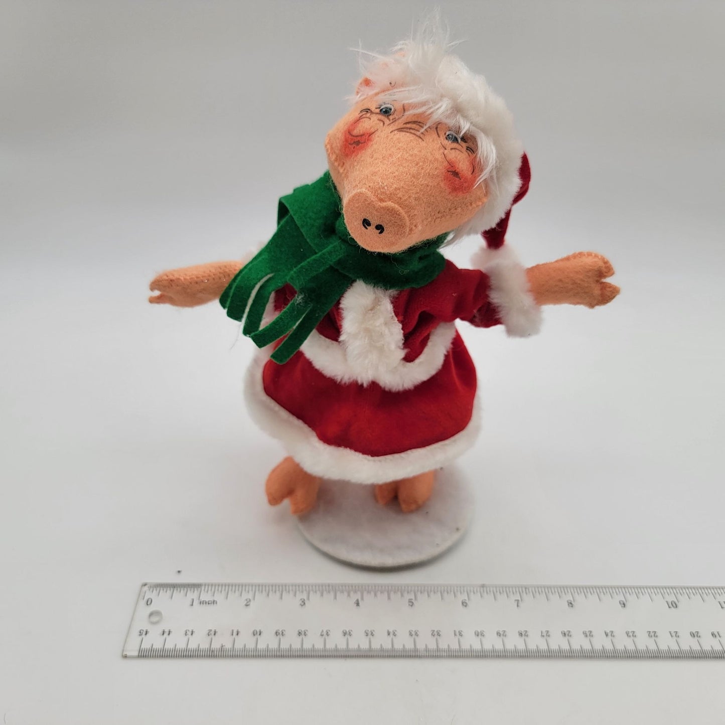 2010 Annalee 9" Christmas Jig Pig Girl 75th Anniversary Doll