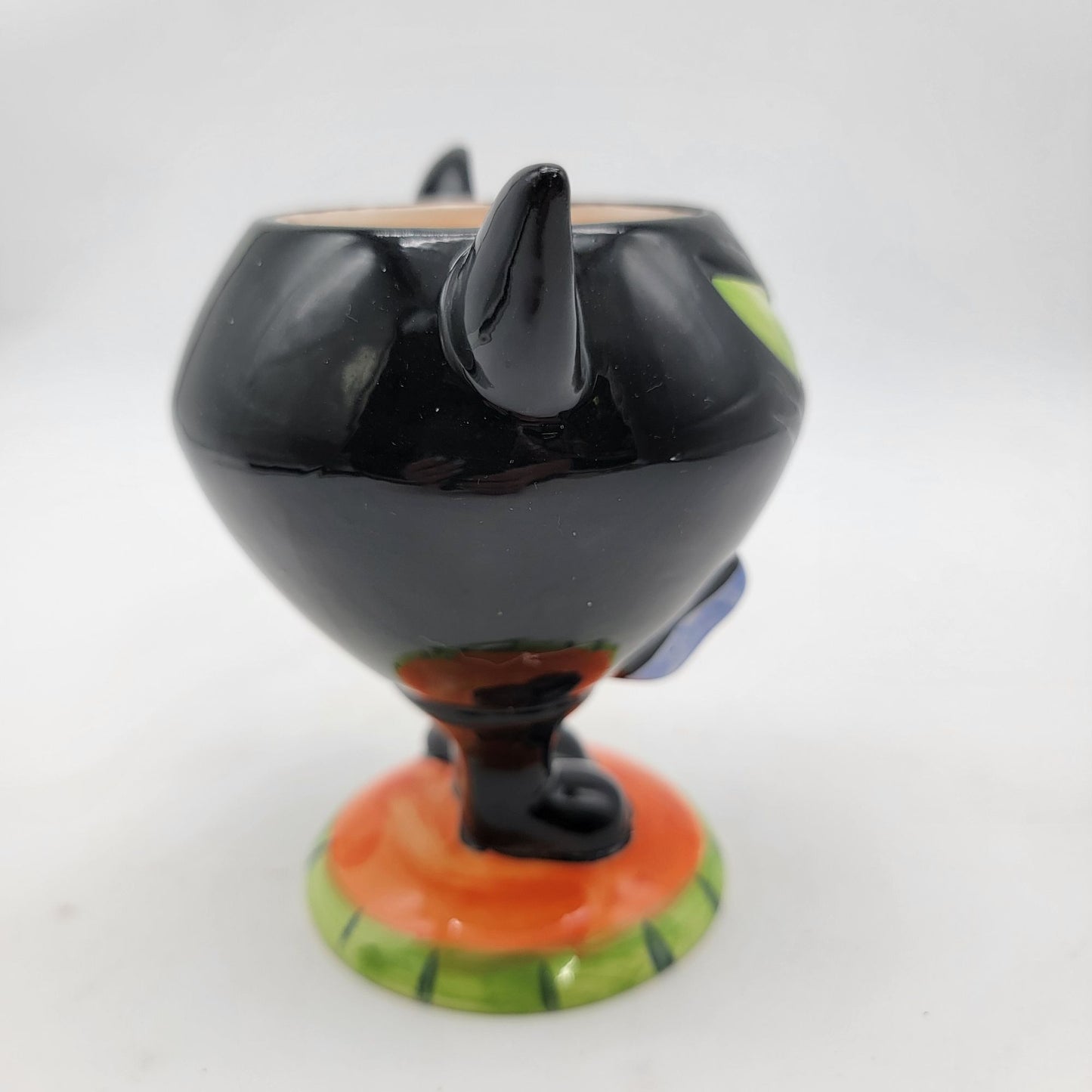 Black Cat Mug With Tail Handle For Halloween Decor
