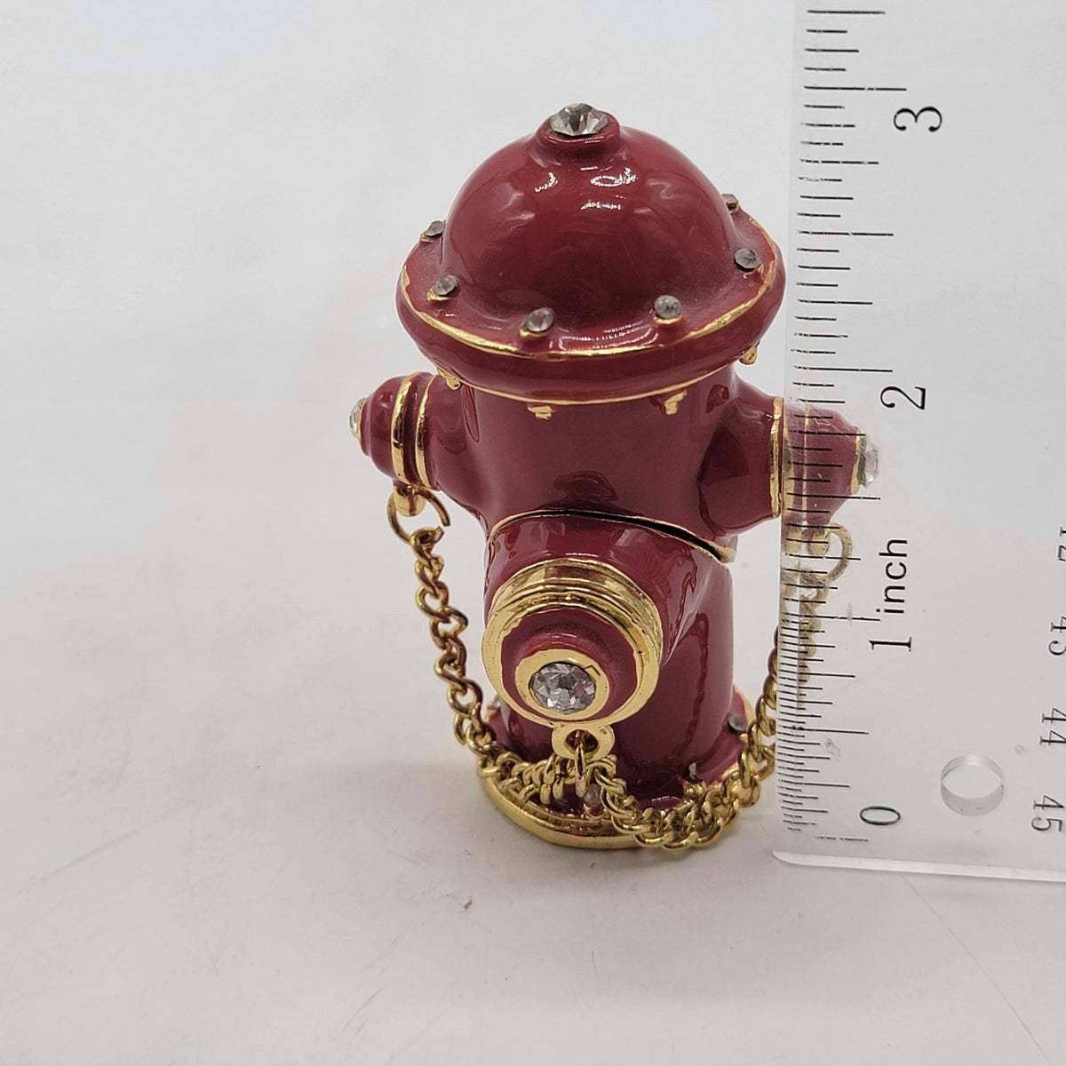 Objet d'art Dog's Best Friend Fire Hydrant Trinket Box No. 129