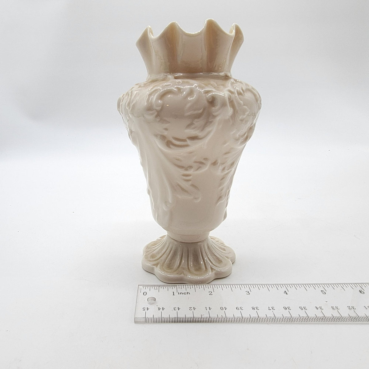Belleek Rathmore Parian China Vase 3rd Green Mark Ireland