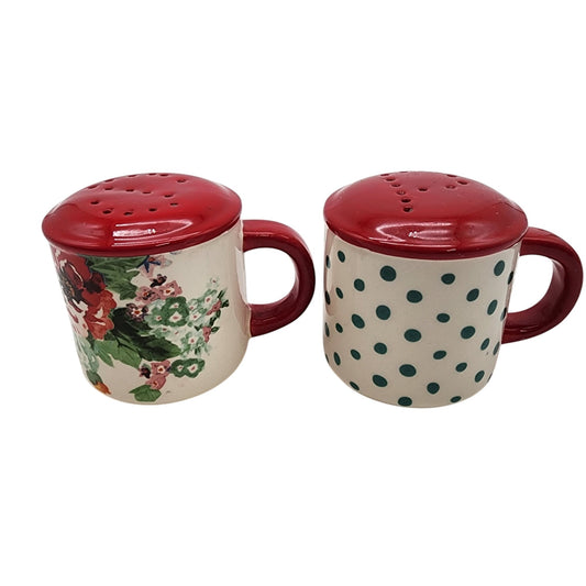 Pioneer Woman Country Garden Range Top Salt & Pepper Shakers Set