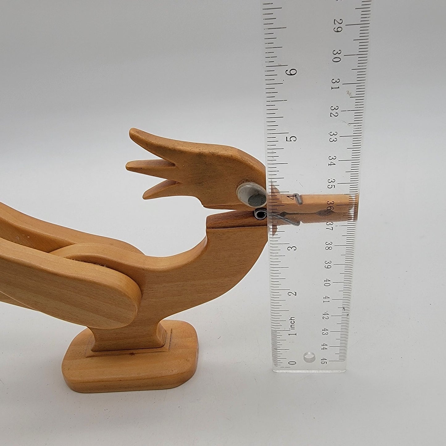 Vintage Roadrunner Wood Clothespin Recipe or Note Holder