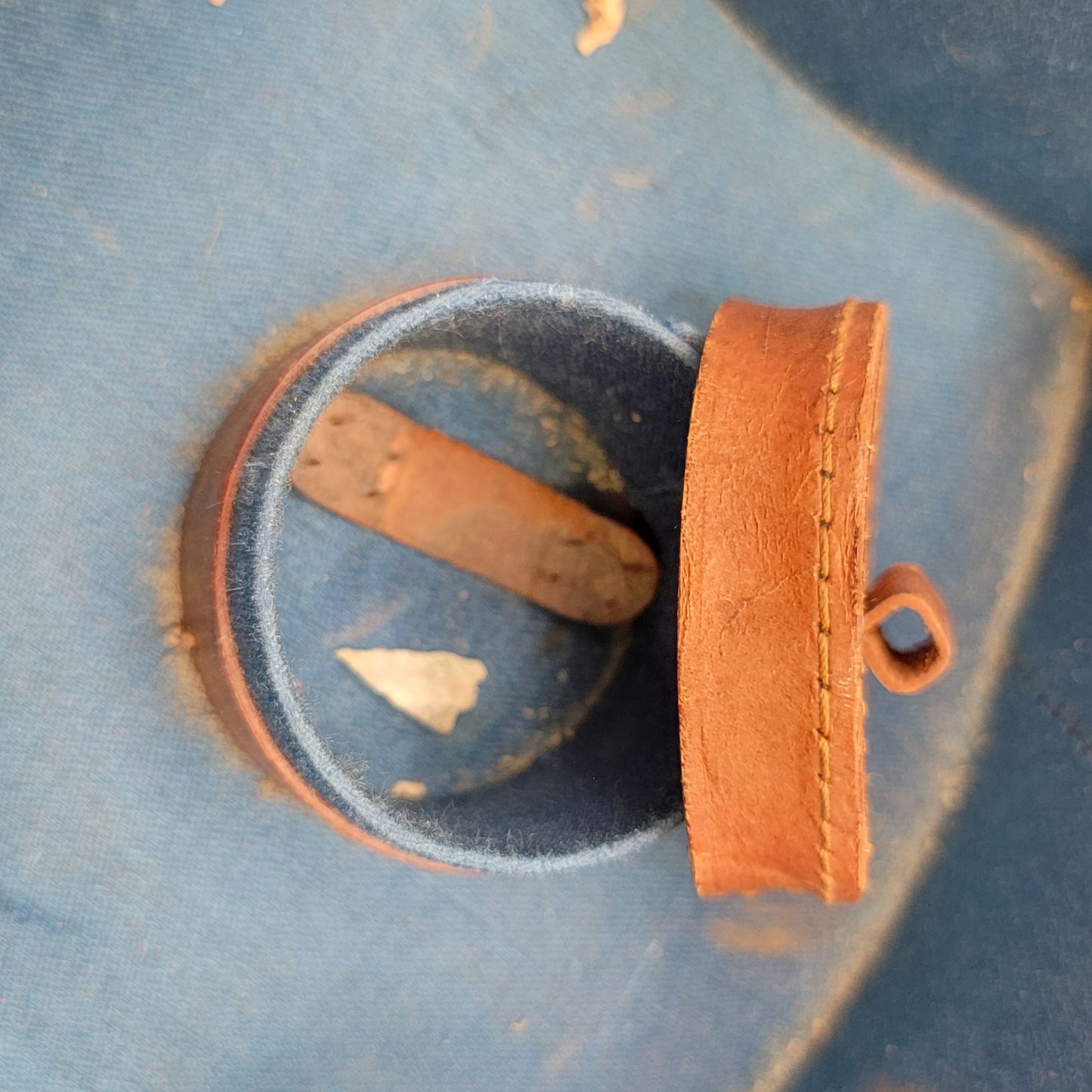 Antique Edwardian Antique Leather Collar Box