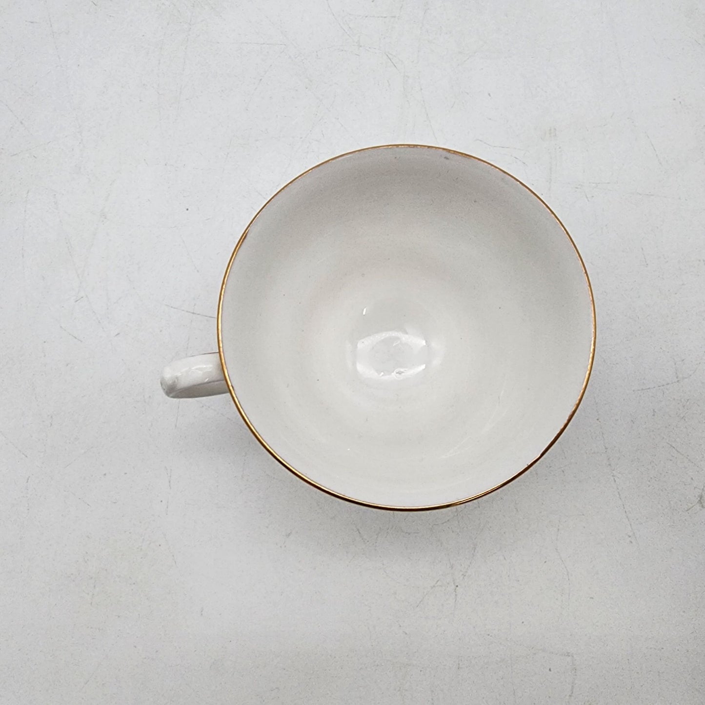 Queen Anne English Bone China Blue Floral Teacup & Saucer Set