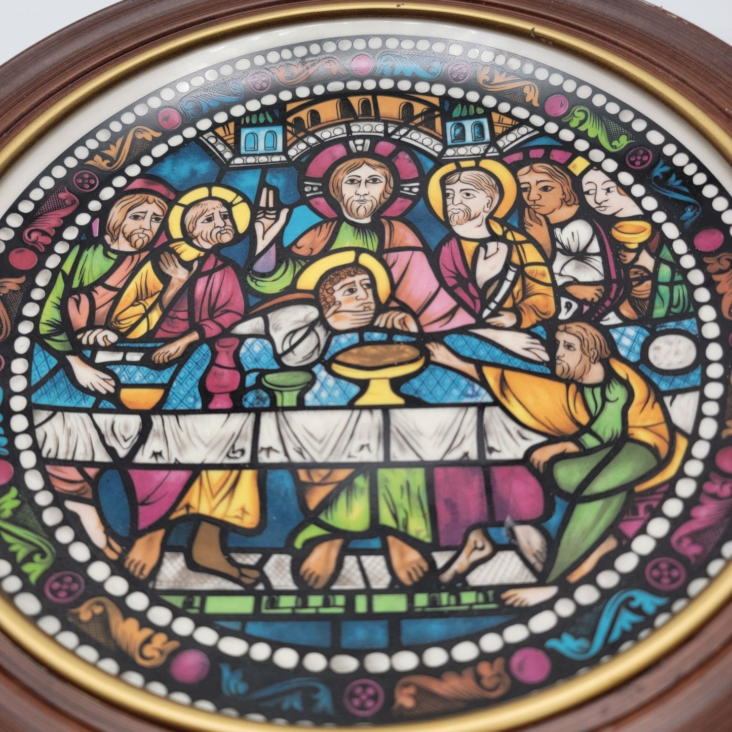 Vintage Wood & Sons England Last Supper Porcelain Plate
