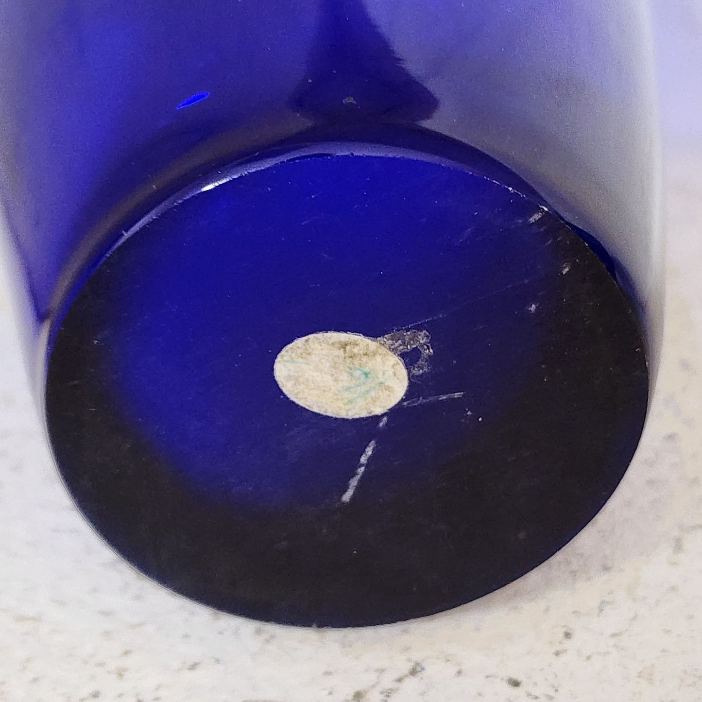Vintage Cobalt Blue Art Glass Vase