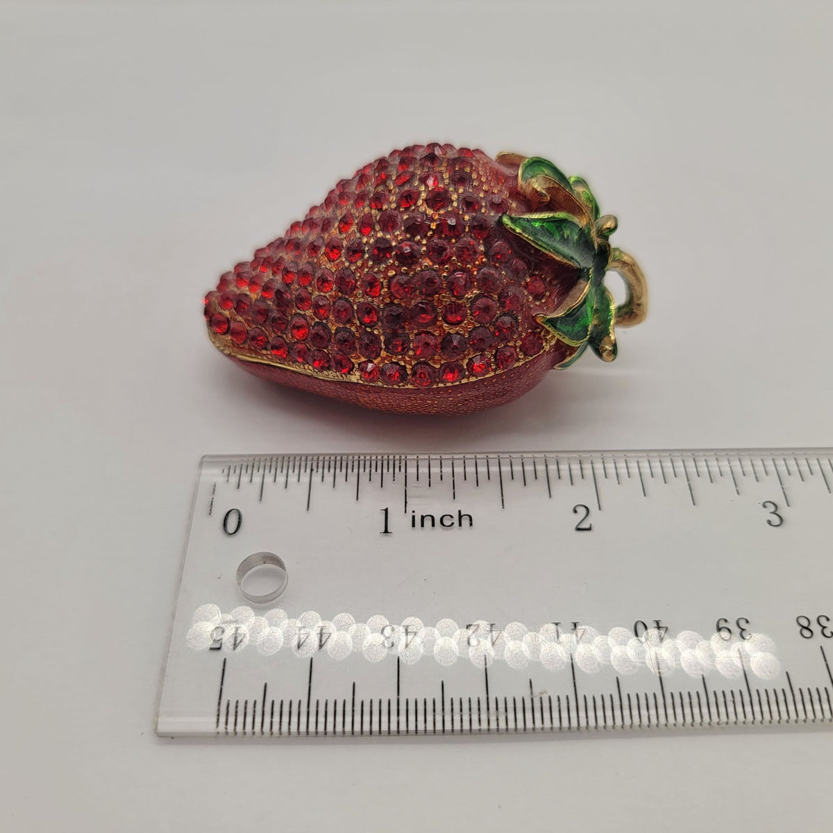 Objet D' Art Strawberry Trinket Box No.38