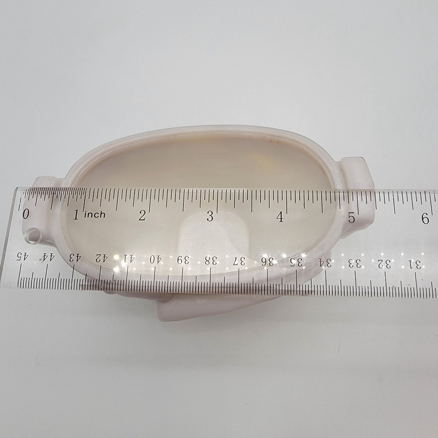 1930's MacBeth-Evans Swan Relief Monax Milk Glass Dish UV Reactive