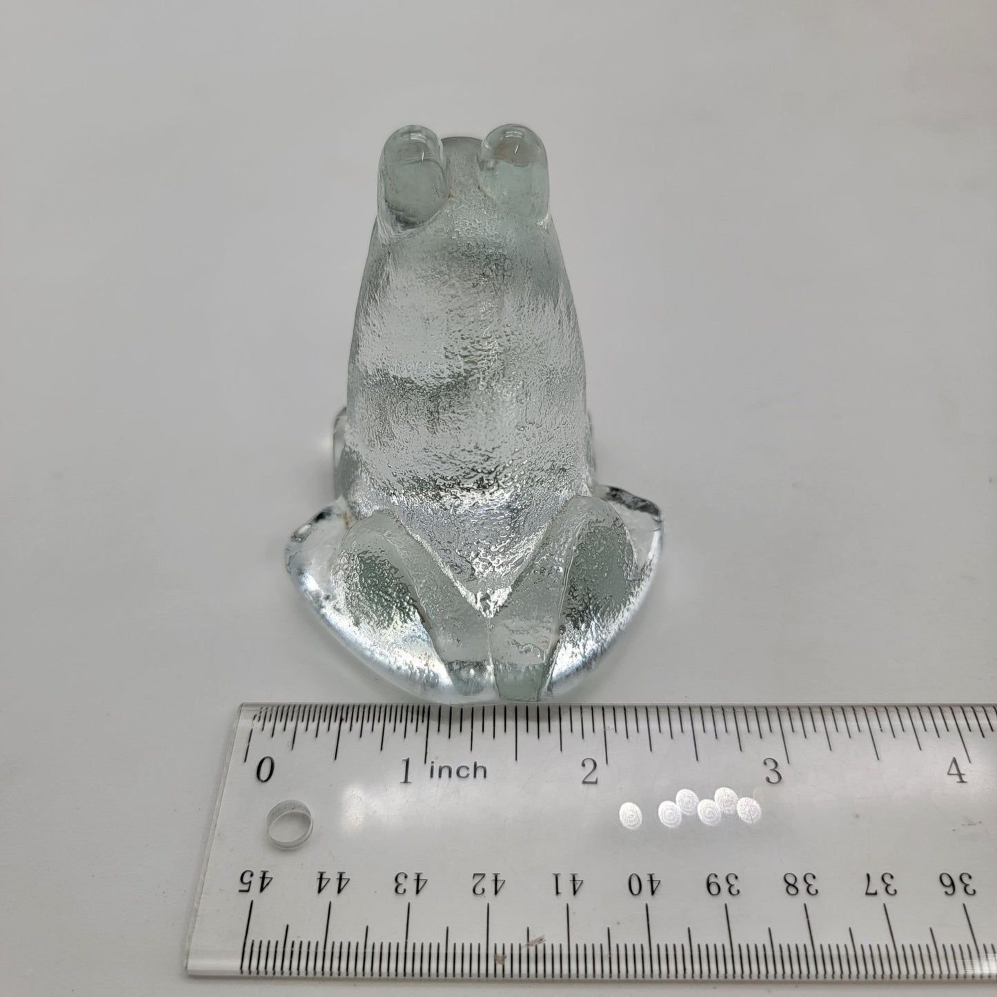 Vintage Stockholm Glasbruk Karin Hammer Skansen Art Glass Frog Paperweight