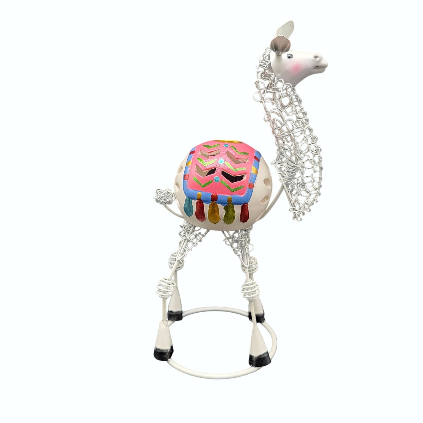 Pier 1 Llama Metal Tealight Candle Holder