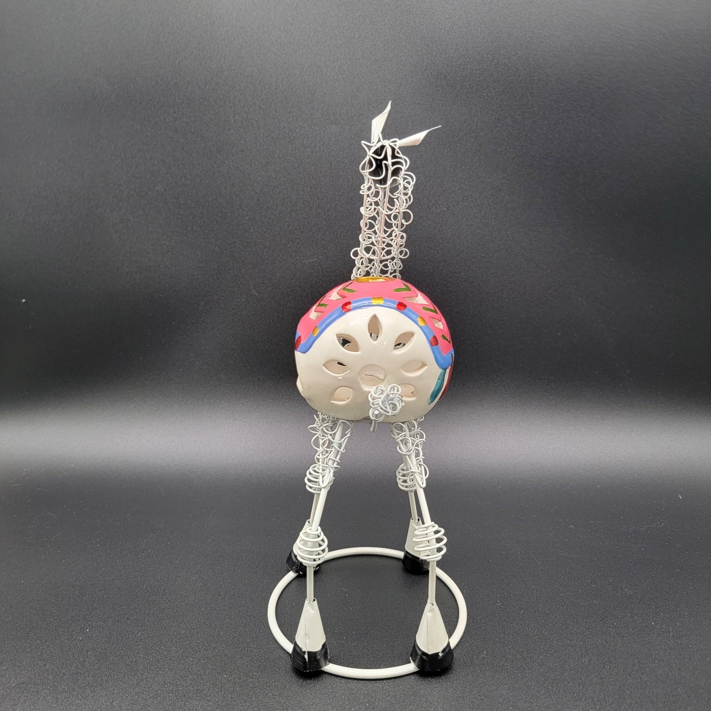 Pier 1 Llama Metal Tealight Candle Holder