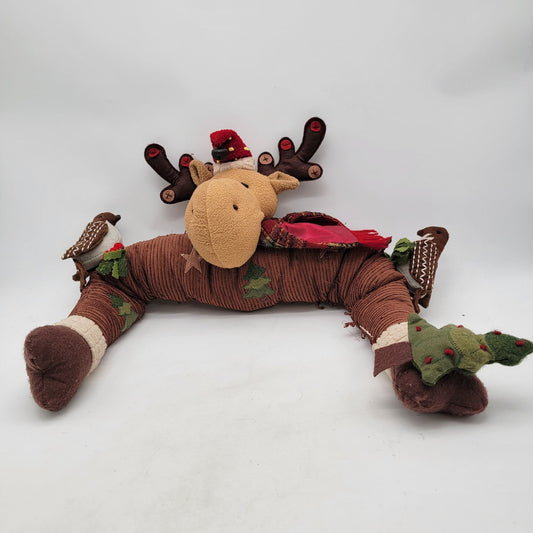 Vintage Plush Moose Door Draft Stopper