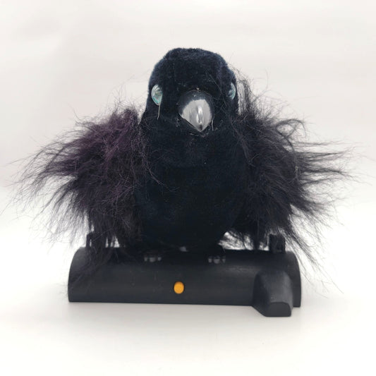 Vintage Gemmy Talking Black Raven Animatronic Halloween Prop
