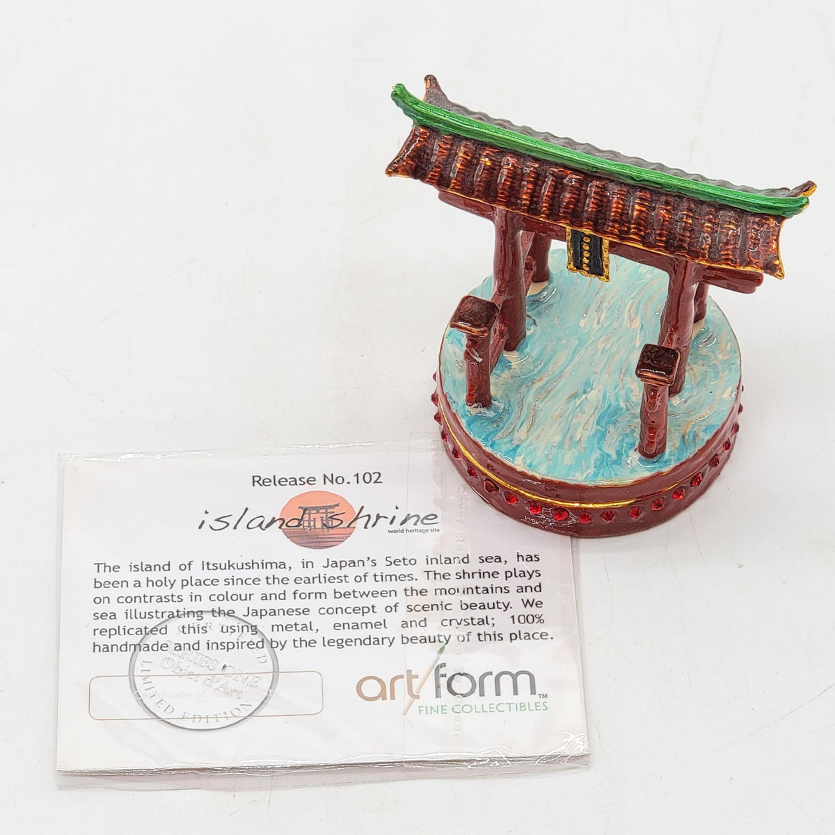 Objet D'Art Island Shrine Trinket Box Artform No. 102