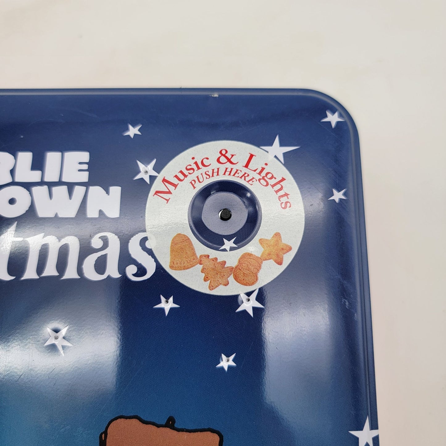 Charlie Brown Christmas Metal Tin Box Music & Lights Collectible