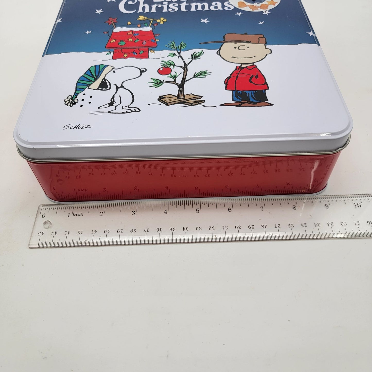 Charlie Brown Christmas Metal Tin Box Music & Lights Collectible