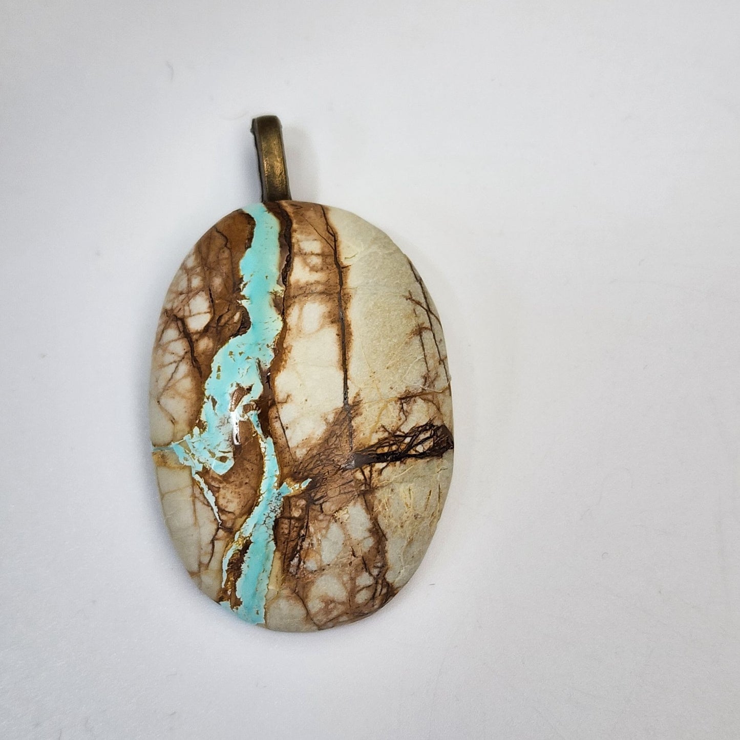 Artisan Royston Ribbon Turquoise Pendant