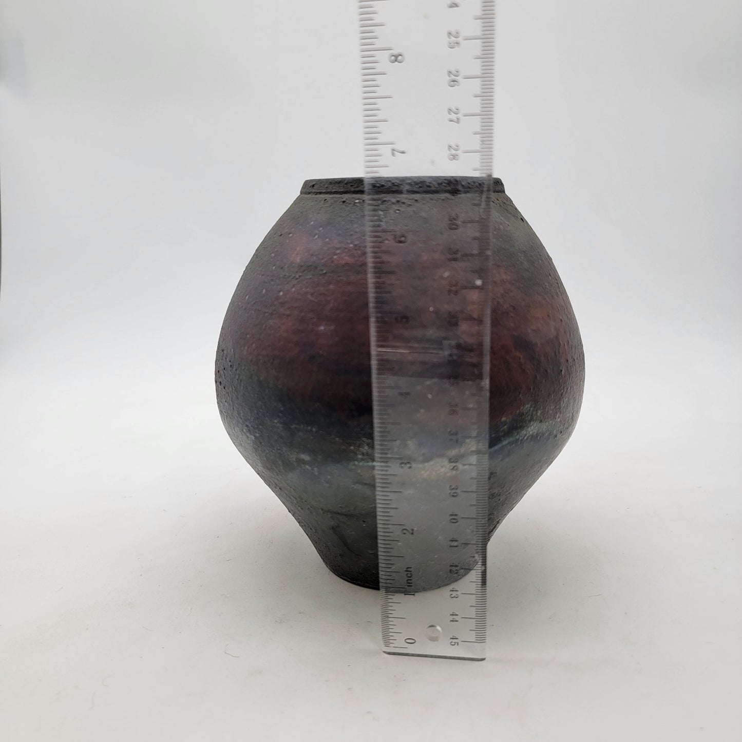 Signed Raku Art Pottery Vase