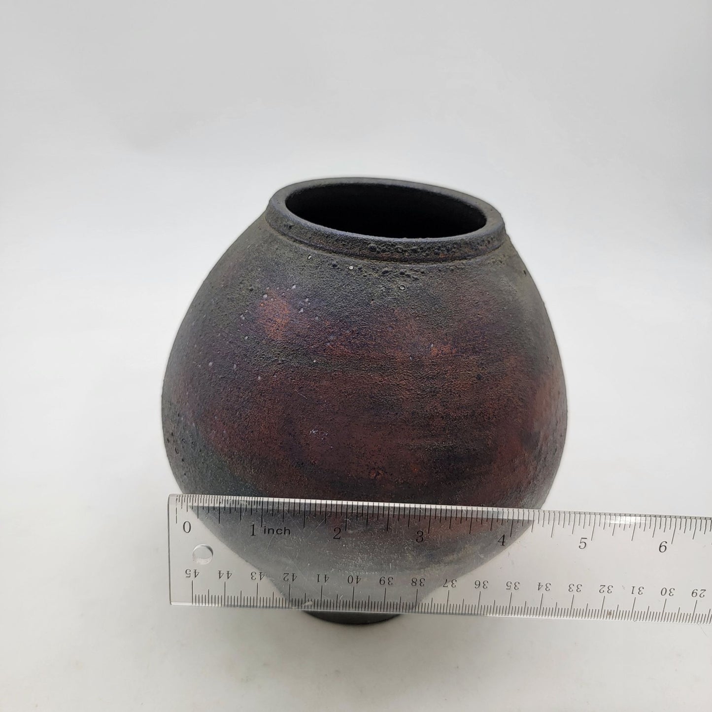 Signed Raku Art Pottery Vase