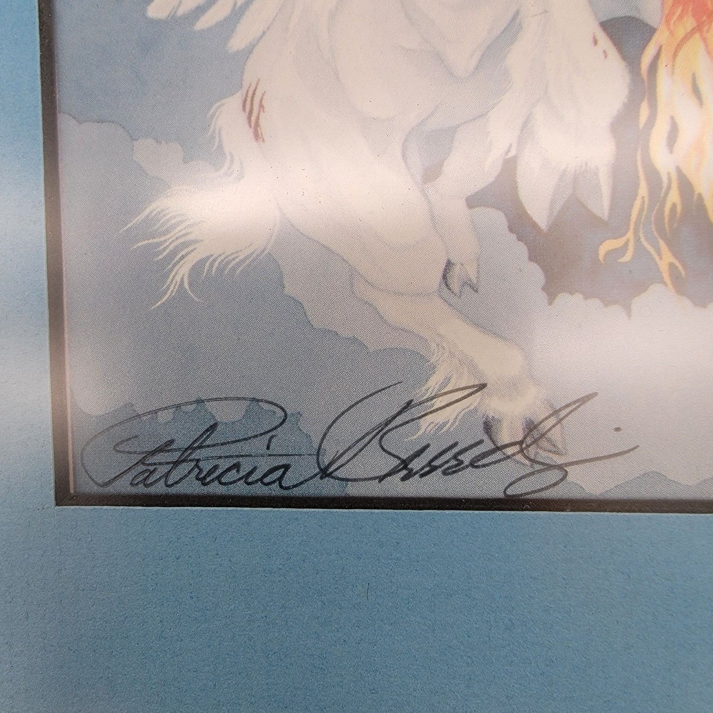 Signed P.D. Breeding "Into The Death" Fantasy Dragon Art Print Framed