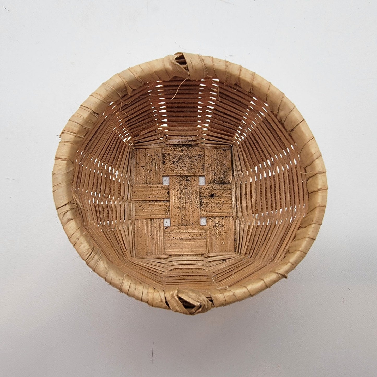 Woven Split-Reed Miniature Basket