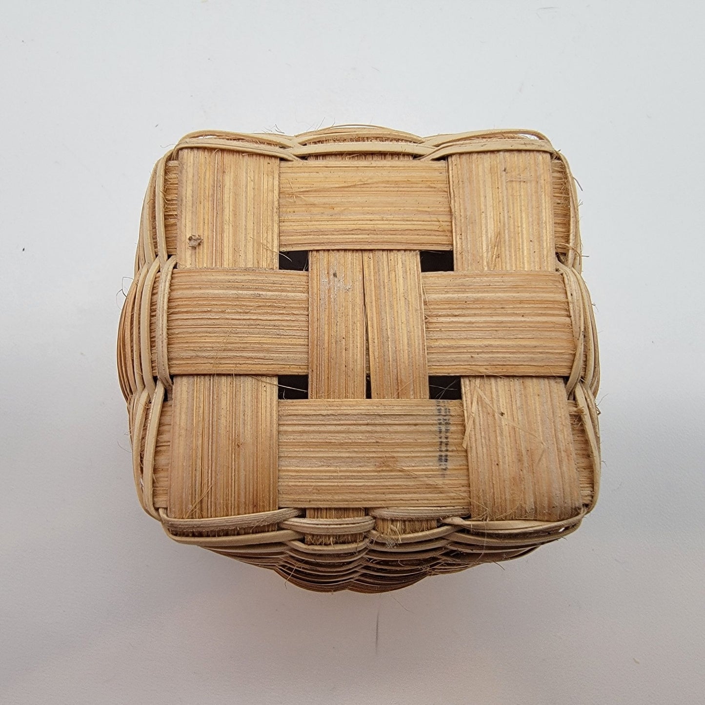 Woven Split-Reed Miniature Basket