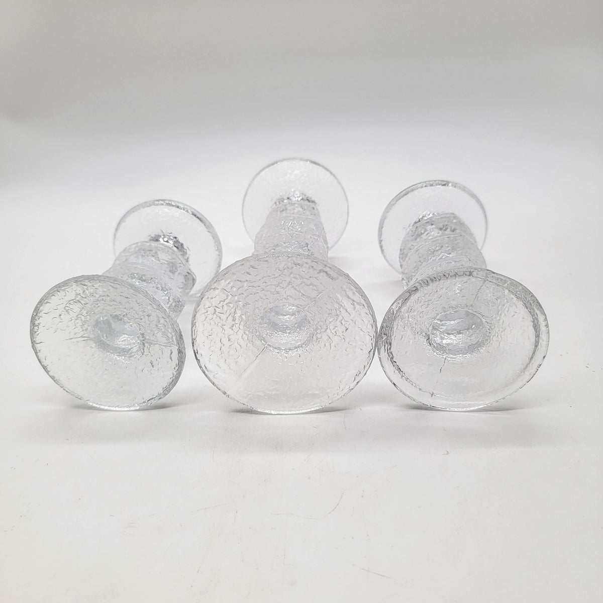 Vintage Timo Sarpaneva Iittala Festivo Candle Holders Set Of 3 Made in Finland