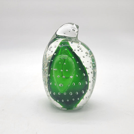 Vintage 1960s Bullicante Art Glass Penguin Sculpture