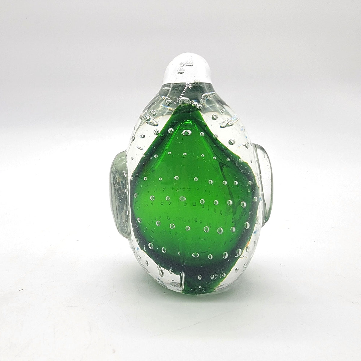 Vintage 1960s Bullicante Art Glass Penguin Sculpture