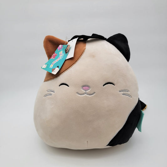 Squishmallows Cameron The Calico Cat Plush Backpack  NWT