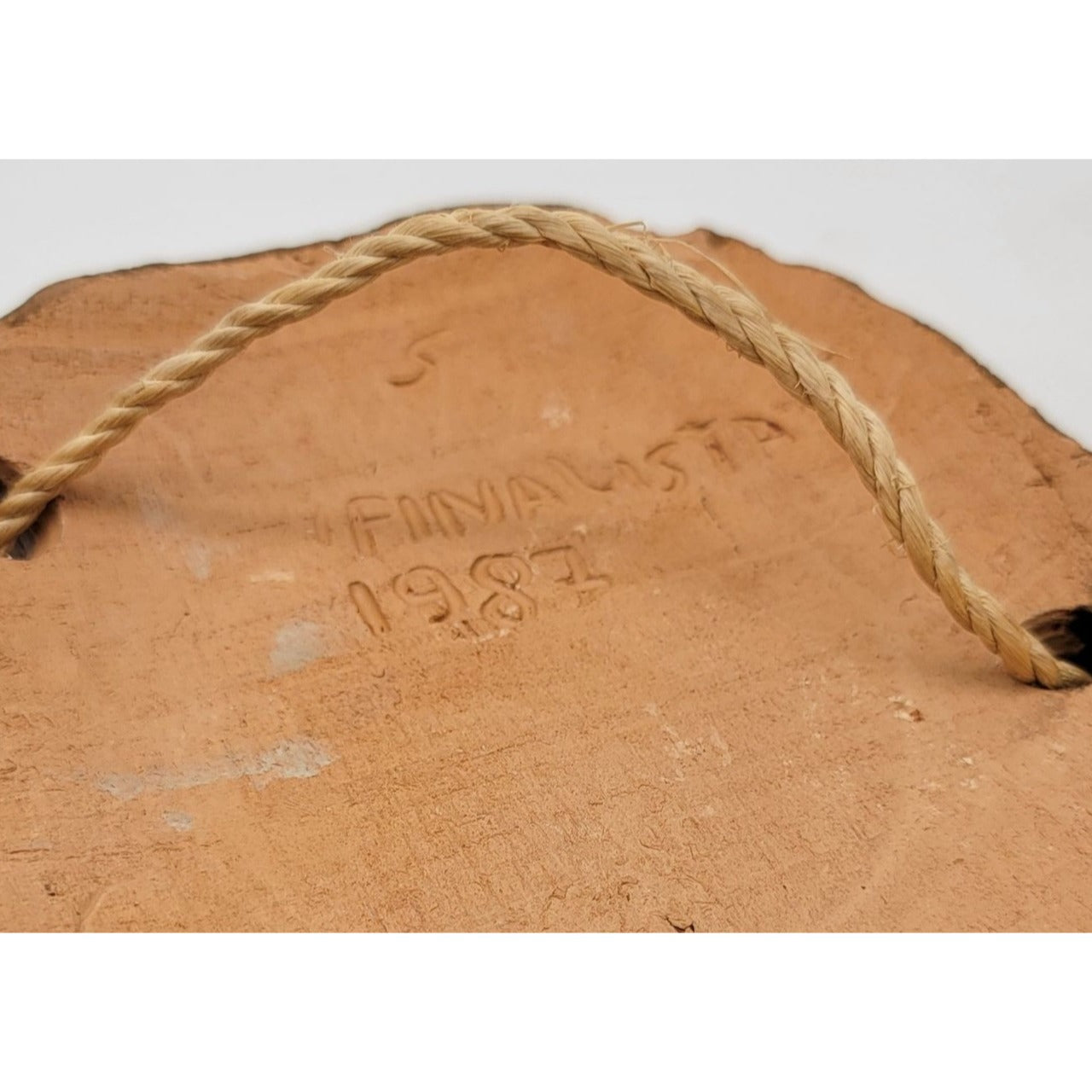 Vintage 1987 Terracotta Face Mask Wall Hanging