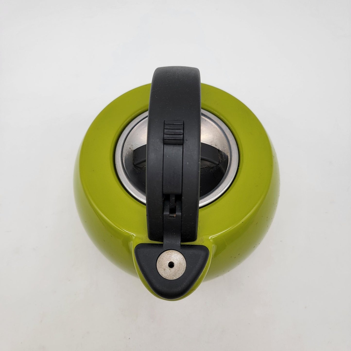 Rachel Ray Green 2 Qt. Whistling Metal Tea Kettle