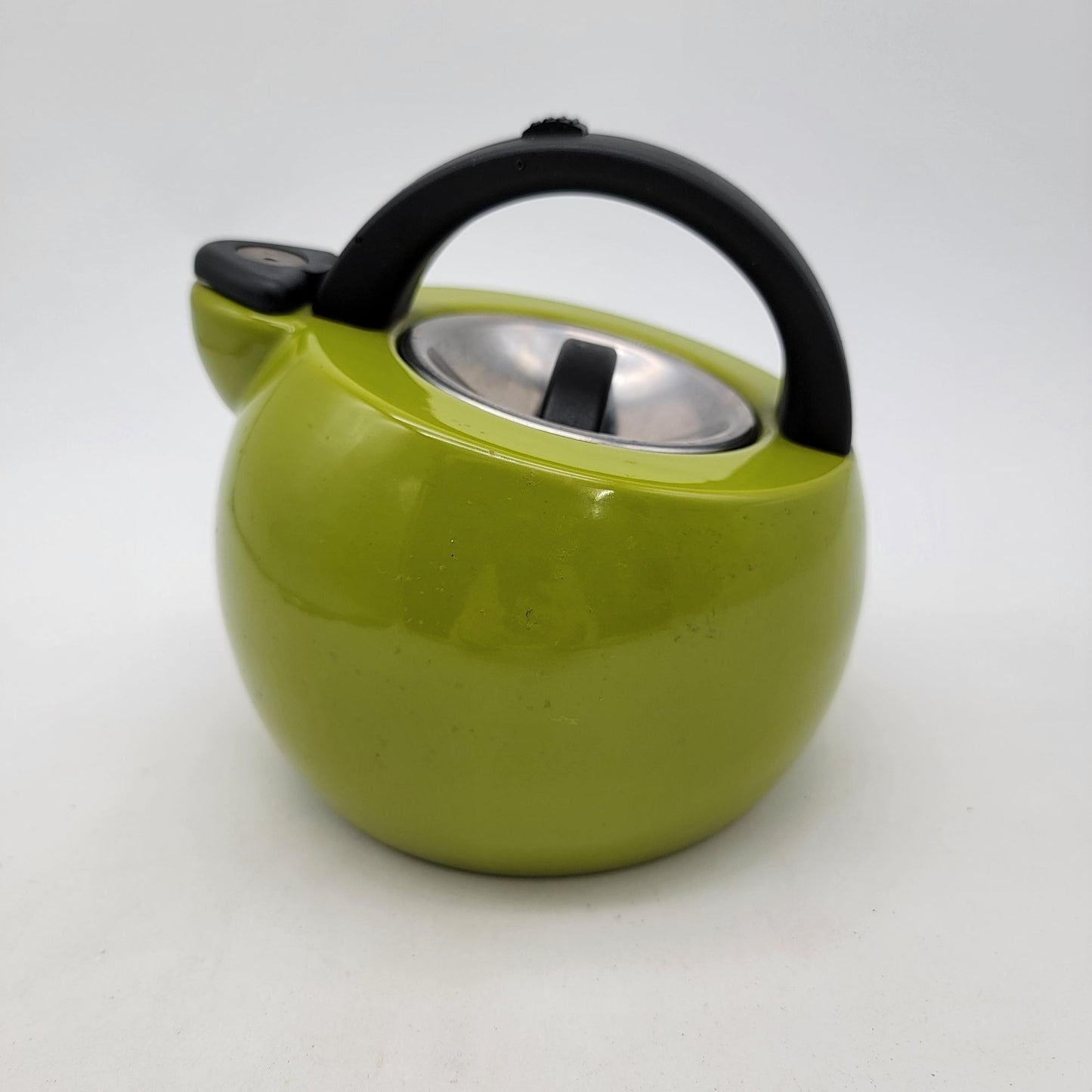 Rachel Ray Green 2 Qt. Whistling Metal Tea Kettle