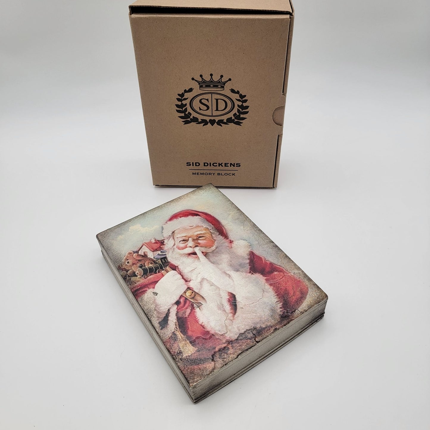 Retired Sid Dickens Memory Block T544 Jolly Santa