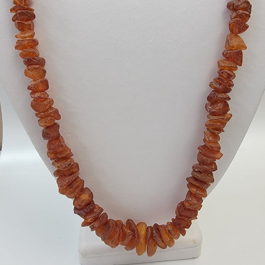 Raw Natural Baltic Honey Amber Graduated Necklace