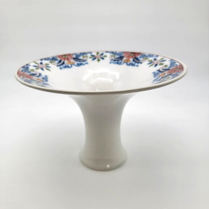 Antique Dutch Royal Tichelaar Makkum Porcelain Pedestal Vase