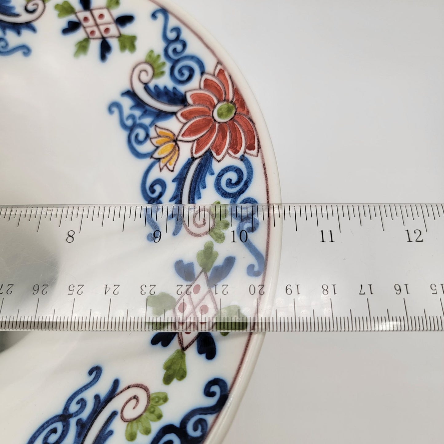 Antique Dutch Royal Tichelaar Makkum Porcelain Pedestal Vase