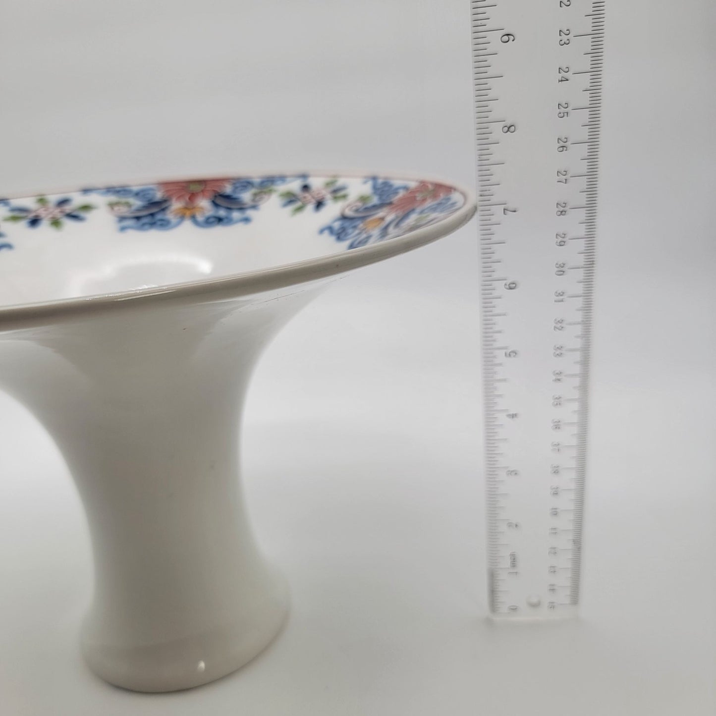 Antique Dutch Royal Tichelaar Makkum Porcelain Pedestal Vase