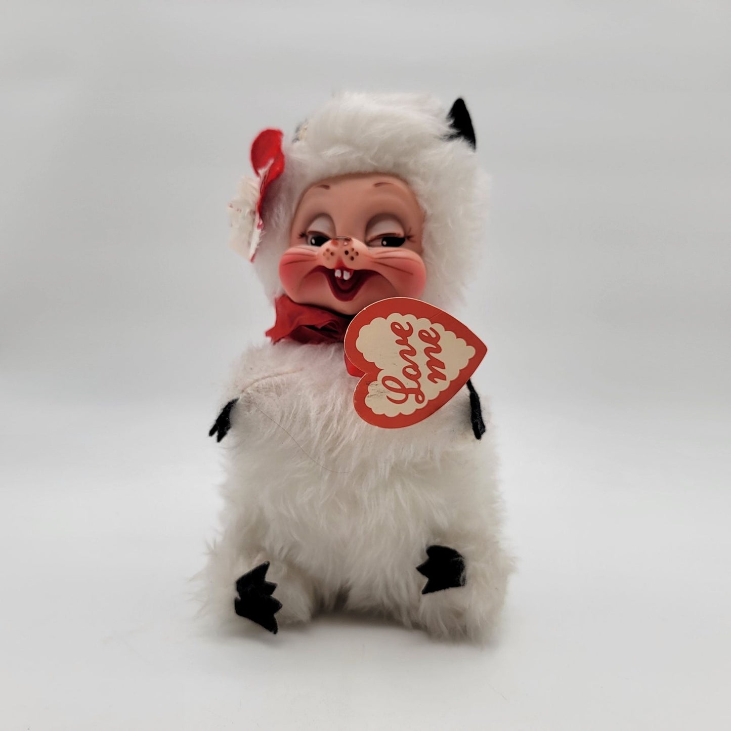 1950s Rushton Star Creation Valentine White Skunk Plush