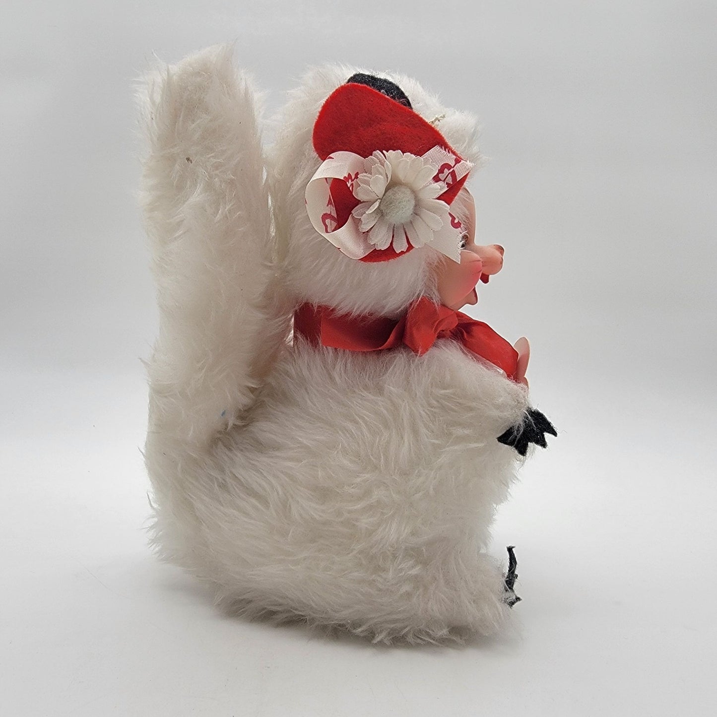 1950s Rushton Star Creation Valentine White Skunk Plush