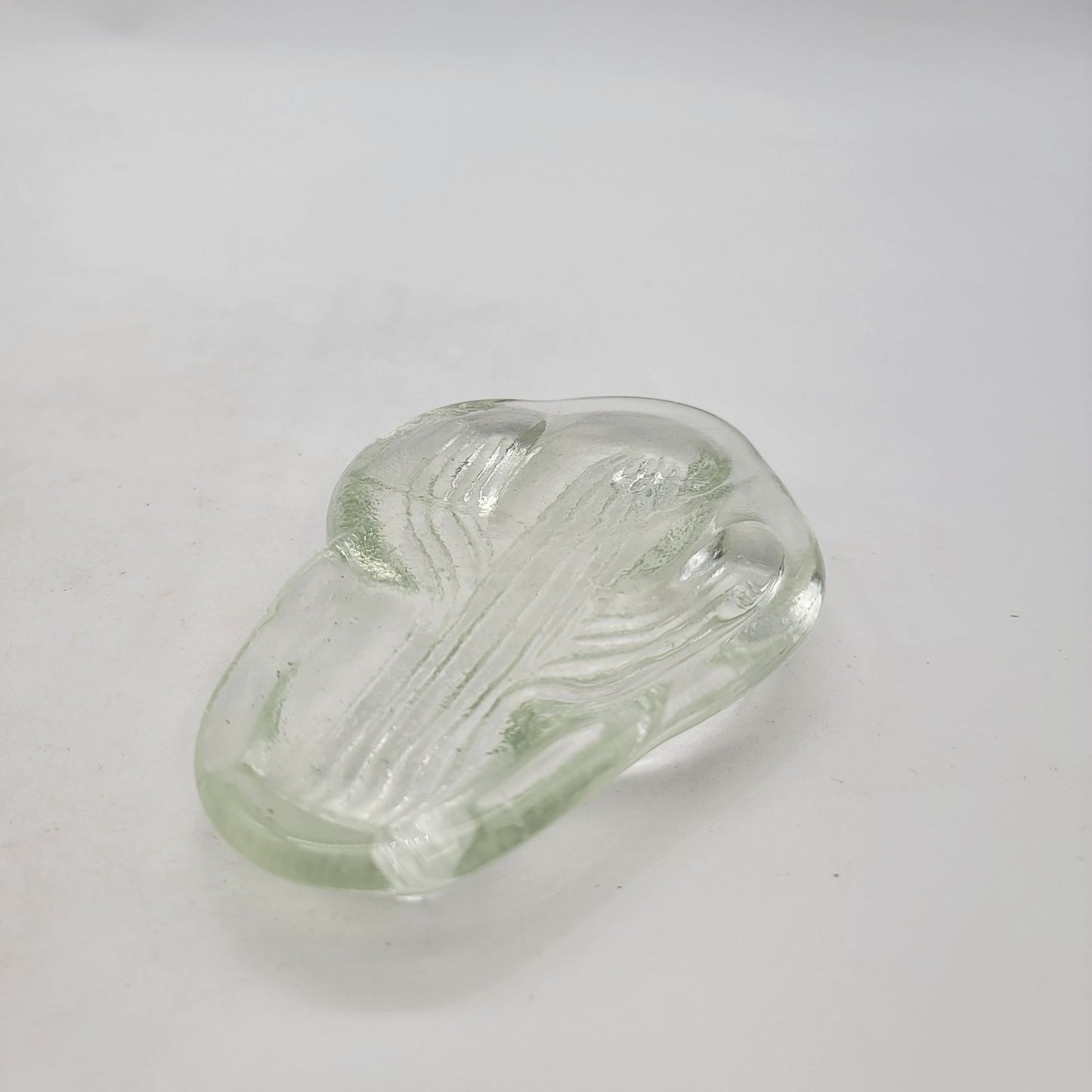 Clear Glass Cactus Paperweight