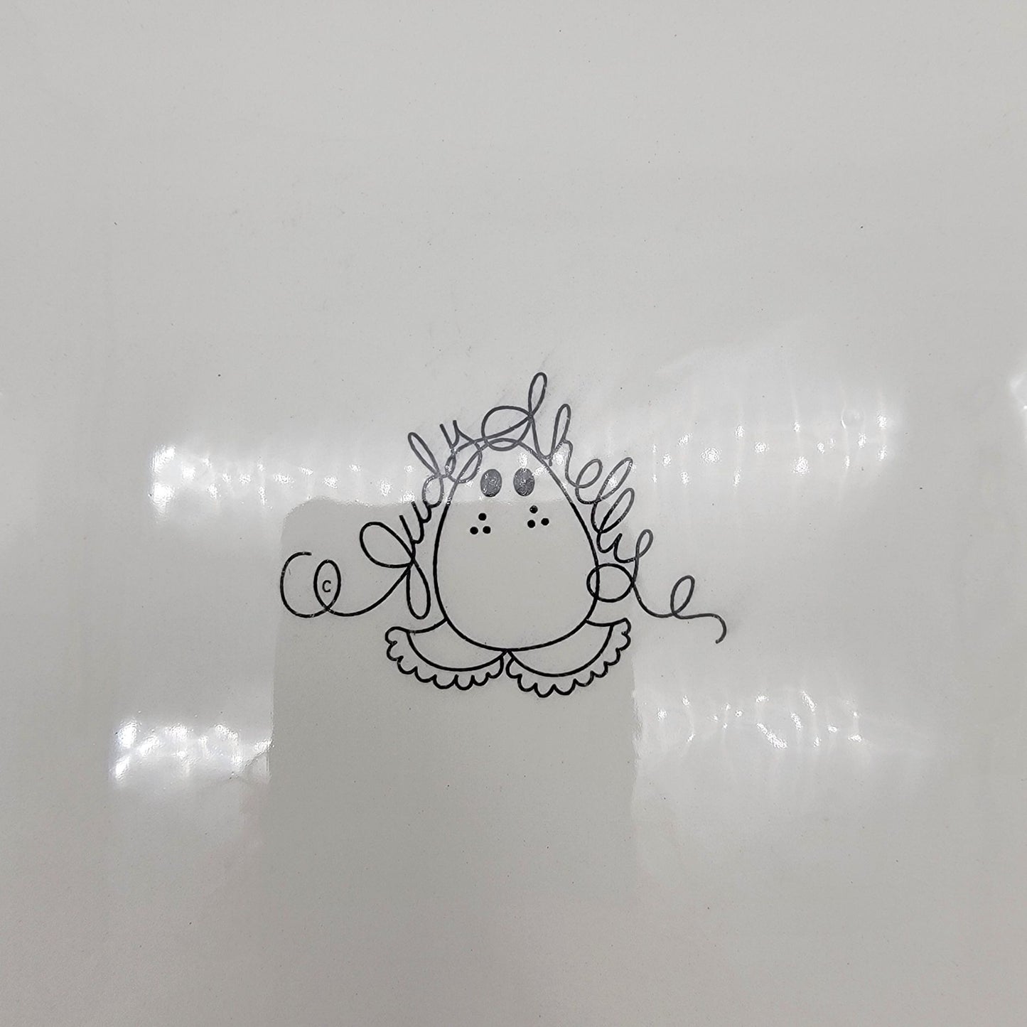 Judy Shelly Handcrafted Chicken Square Plate