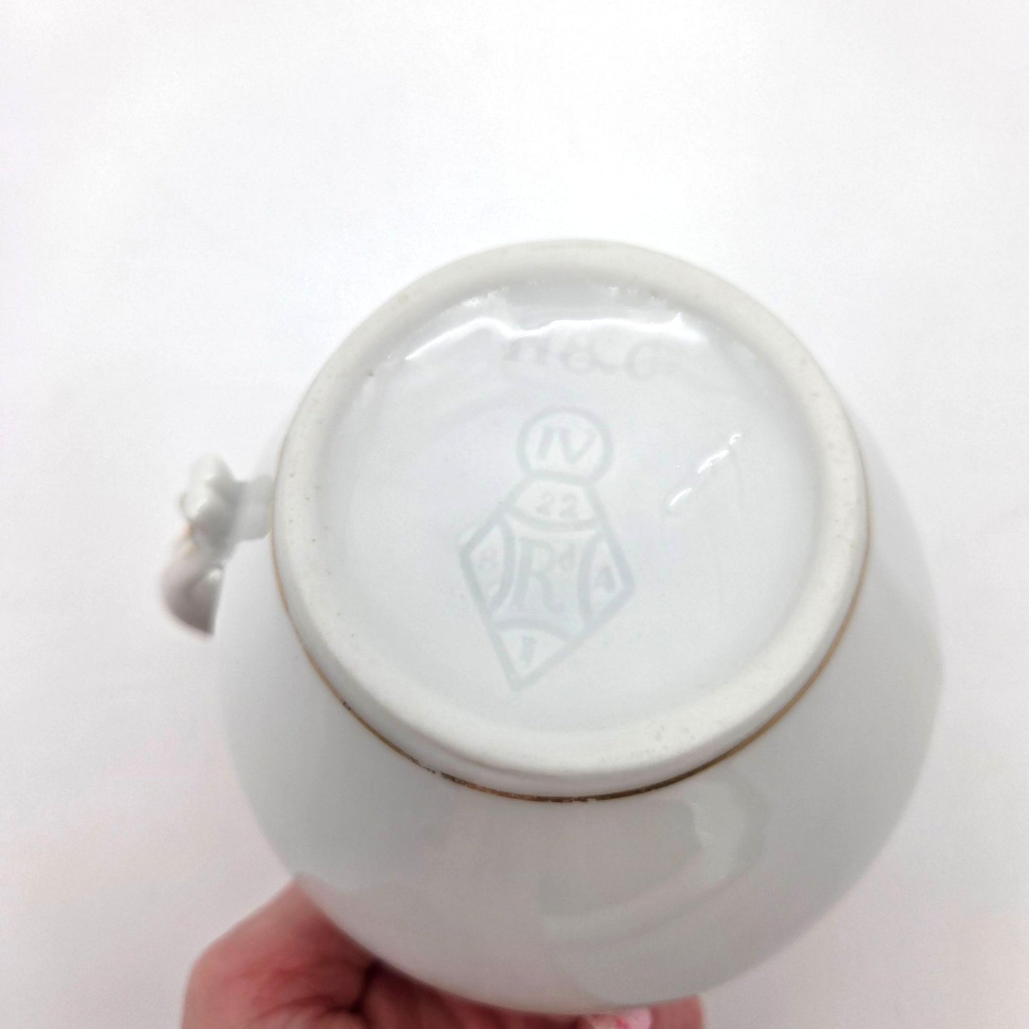 Antique 1871 H&Co Porcelain Creamer English Registry Mark