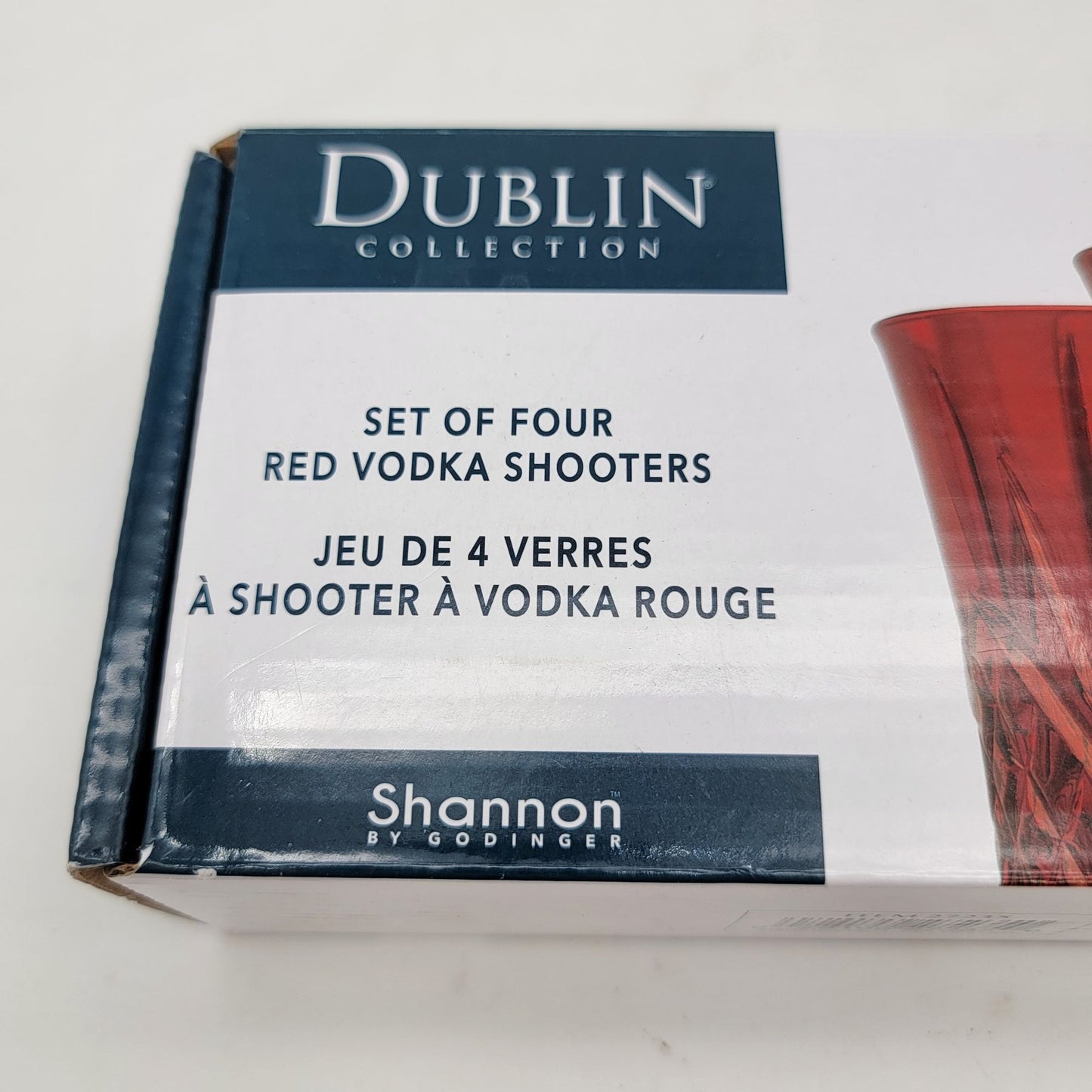 Set Of Four Dublin Collection Red Vodka Shooters By Shannon Godinger
