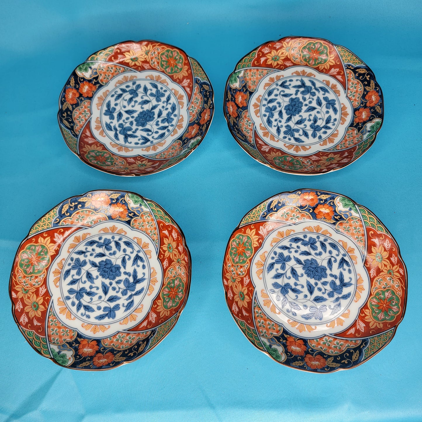 Gumps Karakusa Imari Salad Plates